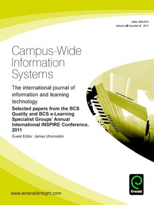 cover image of Campus-Wide Information Systems, Volume 28, Issue 5